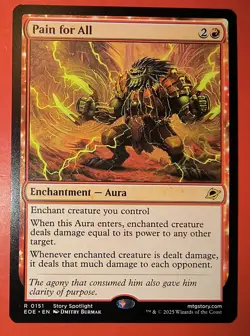 MTG, EDGE OF ETERNITIES. *PAIN FOR ALL* RARE, 0151, REGULAR - Image 1