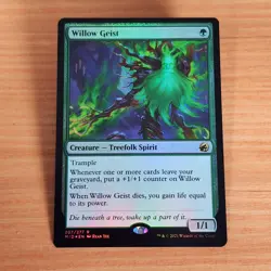 MTG - Willow Geist FOIL 207/277 Innistrad: Midnight Hunt MID NM - Image 1