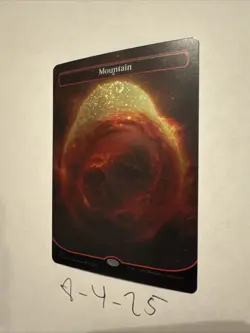 Mountain Galaxy Foil 494 Borderless Unfinity UNF MTG Basic Land Mint Condition - Image 2