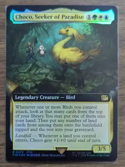 MTG Choco, Seeker of Paradise Extended Art Foil from UB: Final Fantasy NM - Image 1