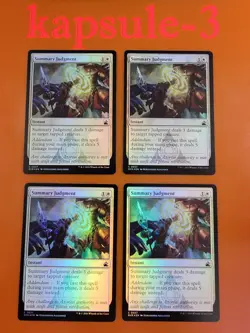 4x Summary Judgment | FOIL | Ravnica Remastered | MTG Magic Cards - Image 1