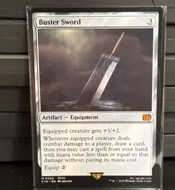 MTG Buster Sword Final Fantasy Mythic Artifact Regular Card - Image 1