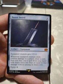 MTG Buster Sword Final Fantasy Mythic Artifact Regular Card - Image 1
