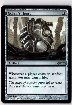 Golem's Heart NM* FOIL PROMO WPN and Gateway ENGLISH 60 mtg -UnltdCards - Image 1