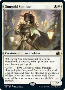 MTG Singles: Sungold Sentinel - Innistrad: Midnight Hunt (MID) - NM - Image 1