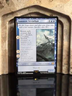 Summon Leviathan MTG Final Fantasy Card NM Condition - Image 1