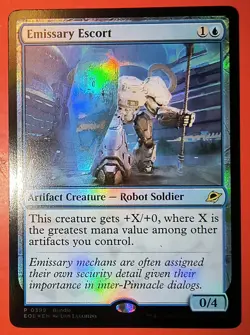 MTG, EDGE OF ETERNITIES. *EMISSARY ESCORT* P 0399 FOIL - Image 1