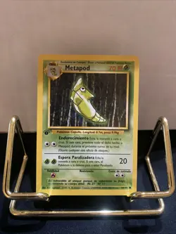 Pokemon 1999 Base Set METAPOD 1st Edition SPANISH 54/102 - NM - Image 1