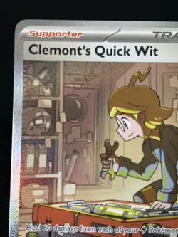 Clemonts Quick Wit - 243/191 Pokemon TCG Surging Sparks Special Illustration NM - Image 3