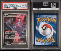 Pokemon 2025 Team Rockets Mewtwo EX 231/182 Sir Destined Rivals Gem Mint PSA 10 - Image 5