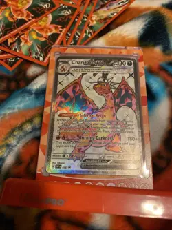 Pokemon TCG Charizard And Mix Of 20 Year Old Pokemon Cards And Mint Garbage Pal - Image 1