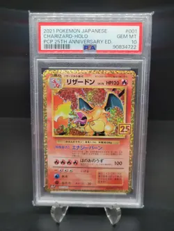 Japanese Pokemon 25th Anniversary PSA 10 Charizard - Image 1