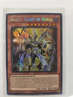 Yugioh Imsety, Glory of Horus MP24-EN114 1st Edition Prismatic Secret Rare NM - Image 1