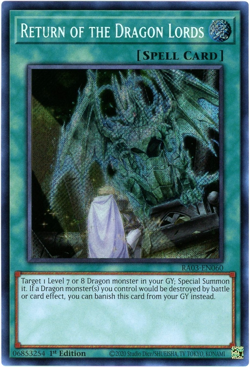 Yugioh! Return of the Dragon Lords RA03-EN060 Secret Rare NM/M English - Image 1