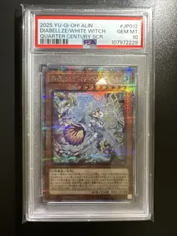 ALIN-JP012 - Diabellze the White Witch Quarter Century Ser PSA10 YuGiOh Japanese - Image 1
