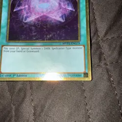 Yugioh - Dark Magic Veil MVP1-ENG19 NM 1ST ED Gold Rare - Image 2