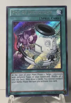 Pot of Dichotomy SHSP-EN065 Secret Rare 1st Edition Yugioh TCG NM/M - Image 1