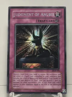 Judgment of Anubis DCR-EN105 Secret Rare Unlimited Edition Yugioh TCG - Image 1