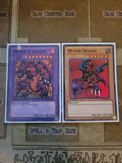YUGIOH METEOR DRAGON + METEOR B. DRAGON PRC1 SUPER 1ST ED NM - Image 1