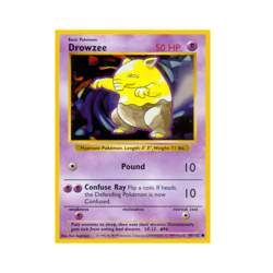 Drowzee Pokemon Card - Base Set 2 - 49/102 - WOTC 1995 - Image 1