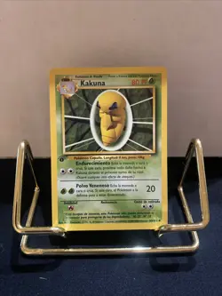 Base Set 1st Edition Kakuna 33/102 Spanish Vintage Pokemon Card - Image 1