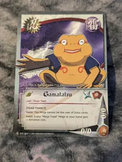 Gamatatsu 213 Naruto Shonen Jump Collectible Card Game 2002 - Image 1
