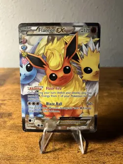 Pokemon Card Flareon EX Generations RC28/RC32 Radiant Collection Full Art Holo - Image 1