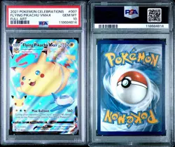 2021 Pokemon Celebrations Flying Pikachu Vmax 007 Full Art PSA 10 - Image 3