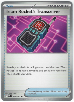 Team Rocket's Transceiver #178/182 Sv10: Destined Rivals Uncommon - Pokemon - Image 1