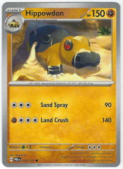 Hippowdon #053/131 SV: Prismatic Evolutions Common - Pokemon - Image 1