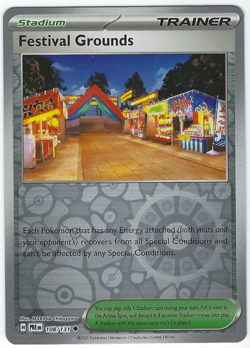 Festival Grounds #108/131 SV: Prismatic Evolutions Reverse Holo - Pokemon - Image 1