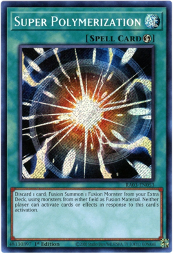 Yugioh! Super Polymerization RA03-EN053 Secret Rare NM/M Quarter Century Bonanza - Image 1