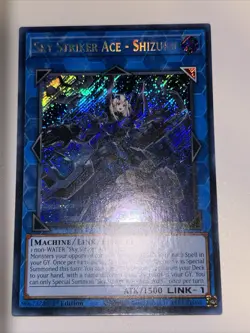 YuGiOh! Sky Striker Ace - Shizuku RA03-EN043 - Secret Rare 1st Edition NM/M - Image 1