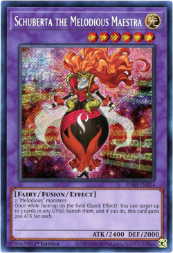 Yugioh! Schuberta the Melodious Maestra RA03-EN034 Secret Rare NM/M English - Image 1