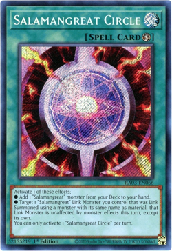 Yugioh! Salamangreat Circle RA03-EN066 Secret Rare NM/M Quarter Century Bonanza - Image 1