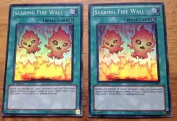 YUGIOH X2 SEARING FIRE WALL HA05-EN027 1st EDITION SUPER RARE .FREE POSTAGE - Image 1