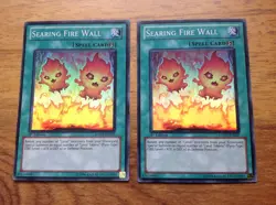YUGIOH X2 SEARING FIRE WALL HA05-EN027 1st EDITION SUPER RARE .FREE POSTAGE - Image 3