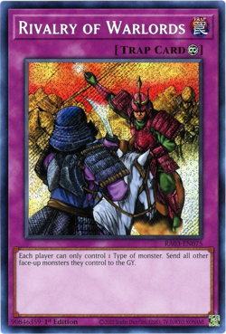 Yugioh! Rivalry of Warlords RA03-EN075 Secret Rare NM/M Quarter Century Bonanza - Image 1