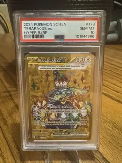 Pokemon 2024 Teragapos ex Hyper Rare #173 GEM MT 10 Card - Image 1