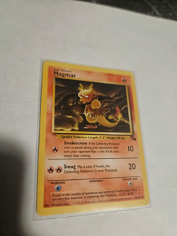 Pokemon Card Magmar 39/62 - Fossil Set - WOTC 1999 Vintage TCG Uncommon LP - Image 1