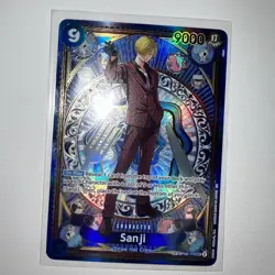 One Piece Card Game Trading Cards Secret Rare Sanji (OP06-119) in Near Mint Foil - Image 1