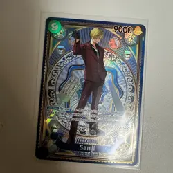 One Piece Card Game Trading Cards Secret Rare Sanji (OP06-119) in Near Mint Foil - Image 3