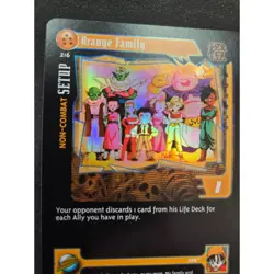 Dragon Ball GT Orange Family Card 216 Non Combat Setup TCG CCG - Image 2
