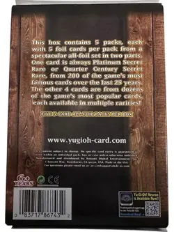 NEW 2025 Yugioh 25th Quarter Century STAMPEDE Mini 5-Card All Foil Packs Per Box - Image 3