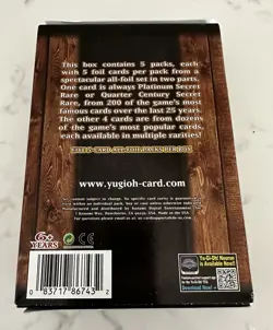 NEW 2025 Yugioh 25th Quarter Century STAMPEDE Mini 5-Card All Foil Packs per Box - Image 2