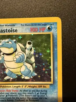 Pokemon Blastoise 2/102 Unlimited Holo Base Set Card 1999 Lightly Played LP LOOK - Image 4
