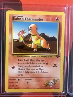 Pokemon TCG Blaine's Charizard Gym Challenge Holo 2/132 Unlimited 3 card Set - Image 2