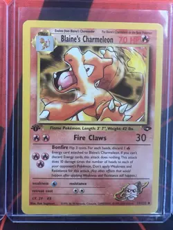 Pokemon TCG Blaine's Charizard Gym Challenge Holo 2/132 Unlimited 3 card Set - Image 3