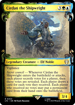 MTG Cirdan the Shipwright 453 Rare Foil Showcase Scrolls LTC Commander - Image 1