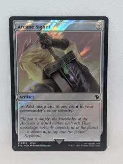 Arcane Signet SURGE FOIL Cloud FFVII Final Fantasy 7 MTG Magic Gathering FIC NM - Image 1